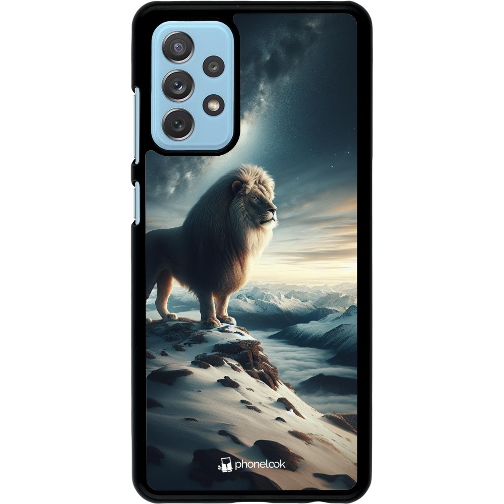 Samsung Galaxy A72 Case Hülle - Der weisse Loewe