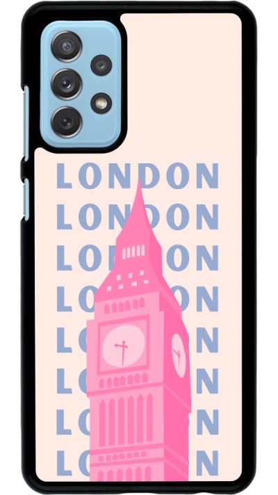 Samsung Galaxy A72 Case Hülle - London Pink Print