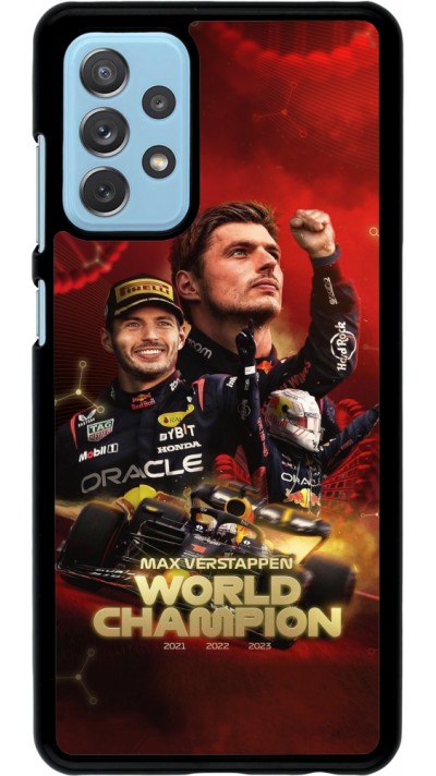 Samsung Galaxy A72 Case Hülle - Max Verstappen Champion 2023