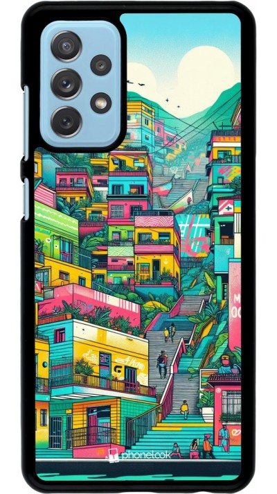 Samsung Galaxy A72 Case Hülle - Medellin Comuna 13 Kunst