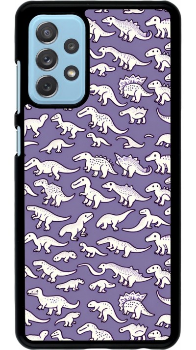 Samsung Galaxy A72 Case Hülle - Mini-Dino-Muster violett