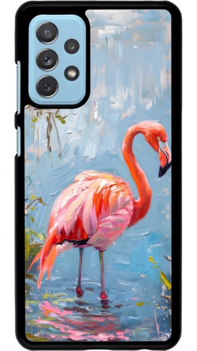 Samsung Galaxy A72 Case Hülle - Paint Flamingo