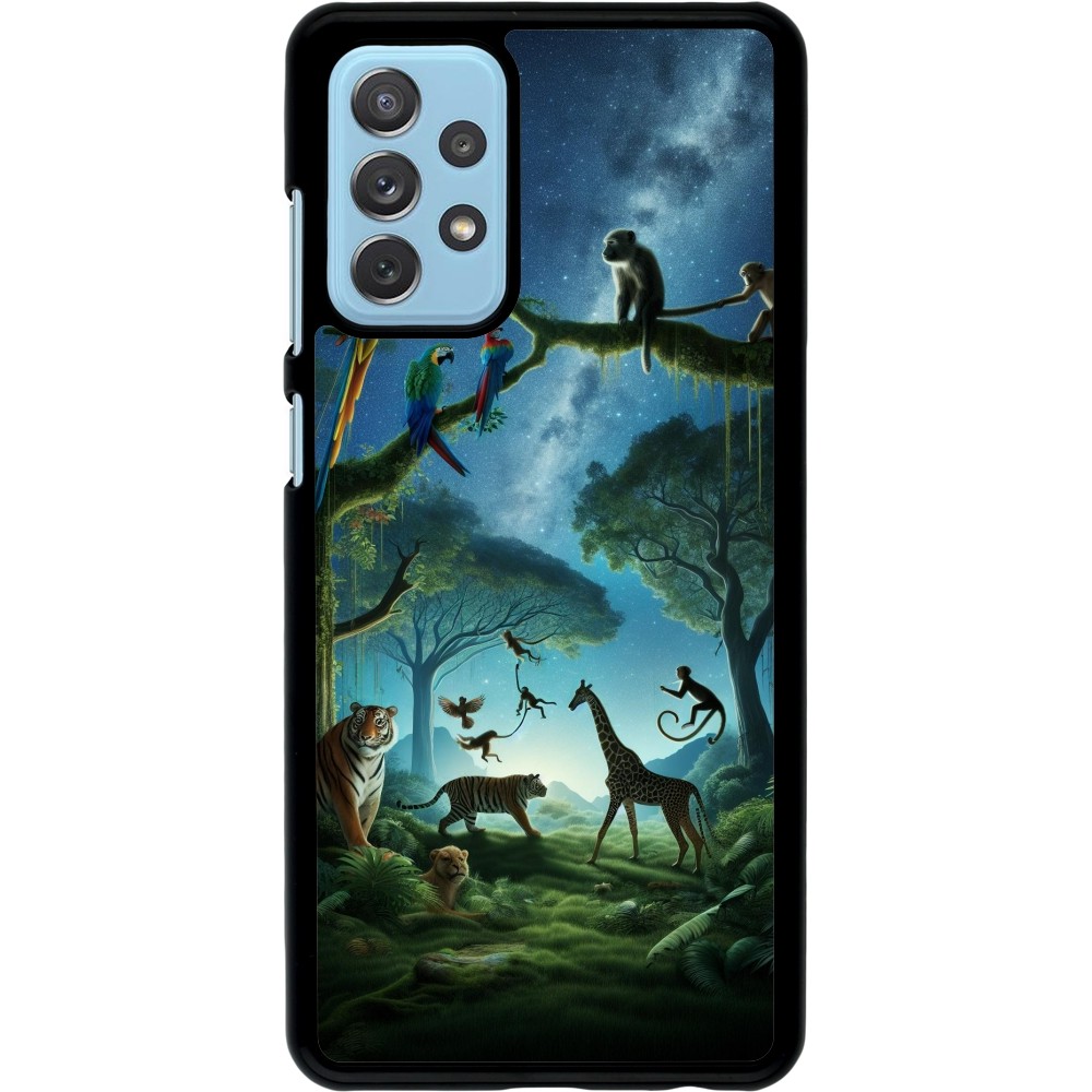 Samsung Galaxy A72 Case Hülle - Paradies der exotischen Tiere