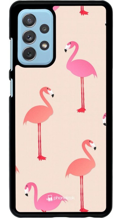 Hülle Samsung Galaxy A72 - Pink Flamingos Pattern