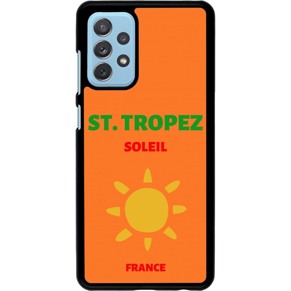 Samsung Galaxy A72 Case Hülle - Pop Summer Destination St-Tropez