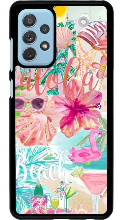 Samsung Galaxy A72 Case Hülle - Preppy Collage Aloha