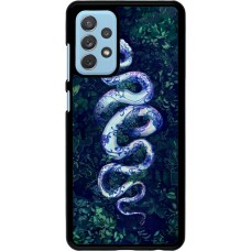 Samsung Galaxy A72 Case Hülle - Snake Blue Anaconda