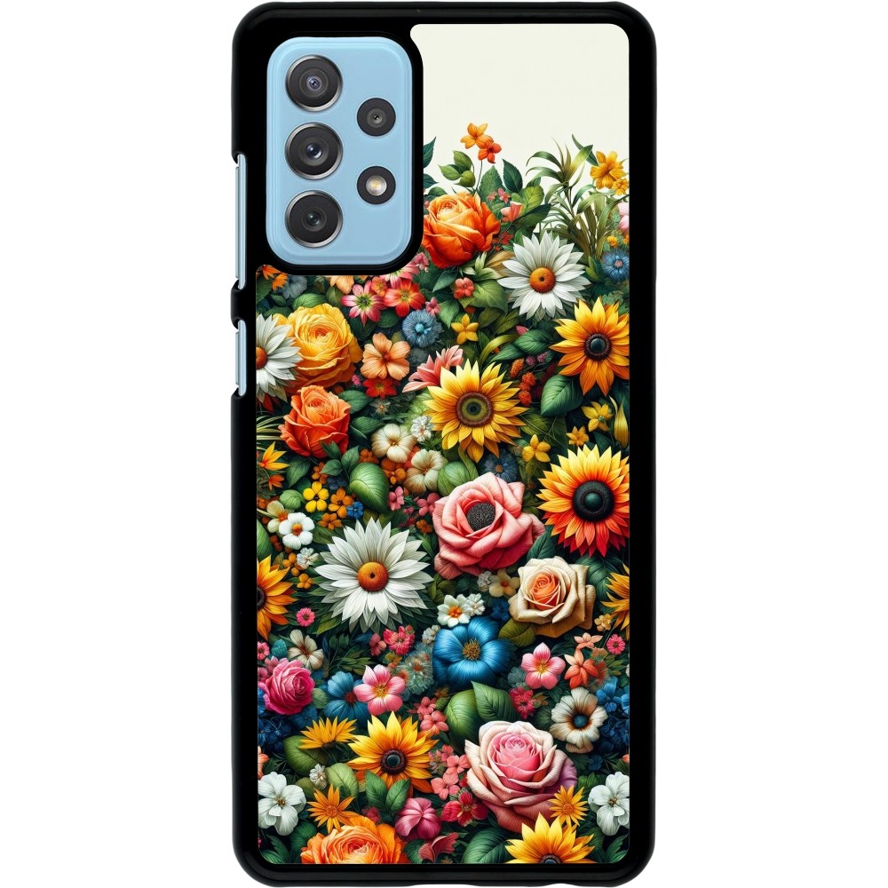 Samsung Galaxy A72 Case Hülle - Sommer Blumenmuster