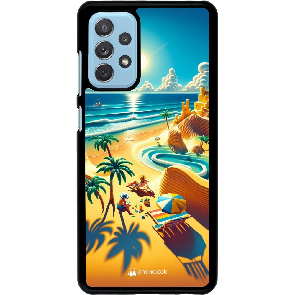 Samsung Galaxy A72 Case Hülle - Sonnenuntergang Brise