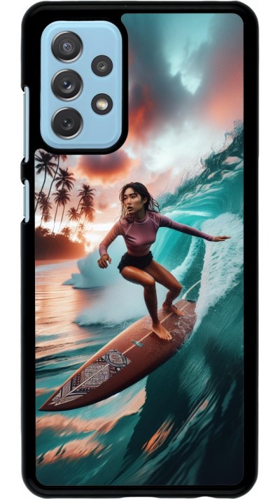 Samsung Galaxy A72 Case Hülle - Surferin aus Bali