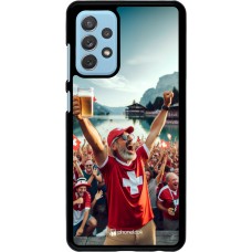 Samsung Galaxy A72 Case Hülle - Schweizer Sieg Fanzone Euro 2024