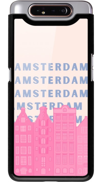 Samsung Galaxy A80 Case Hülle - Amsterdam Pink Print