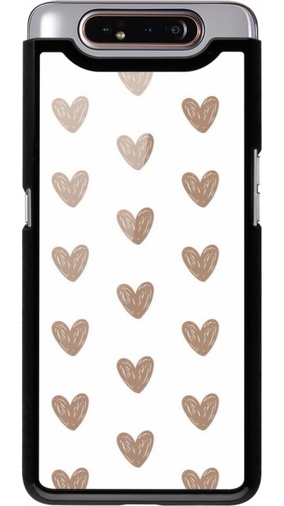 Samsung Galaxy A80 Case Hülle - Autumn 2024 brown hearts