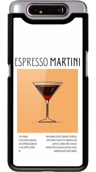 Samsung Galaxy A80 Case Hülle - Cocktail Rezept Espresso Martini