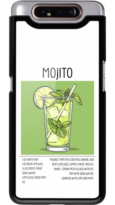 Samsung Galaxy A80 Case Hülle - Cocktail Rezept Mojito