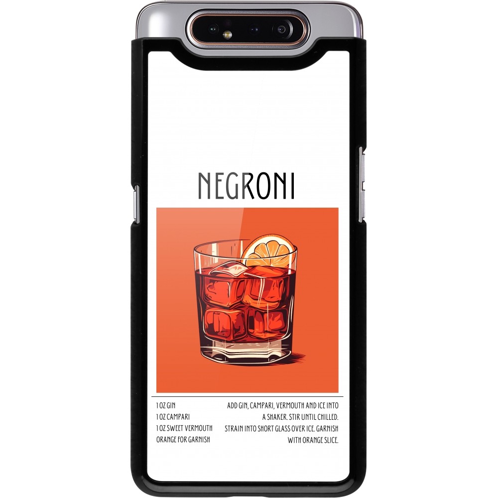 Samsung Galaxy A80 Case Hülle - Cocktail Rezept Negroni