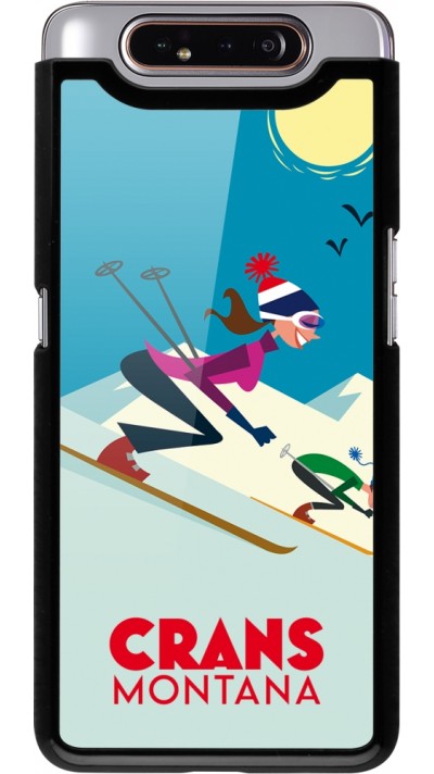 Samsung Galaxy A80 Case Hülle - Crans-Montana Ski Downhill