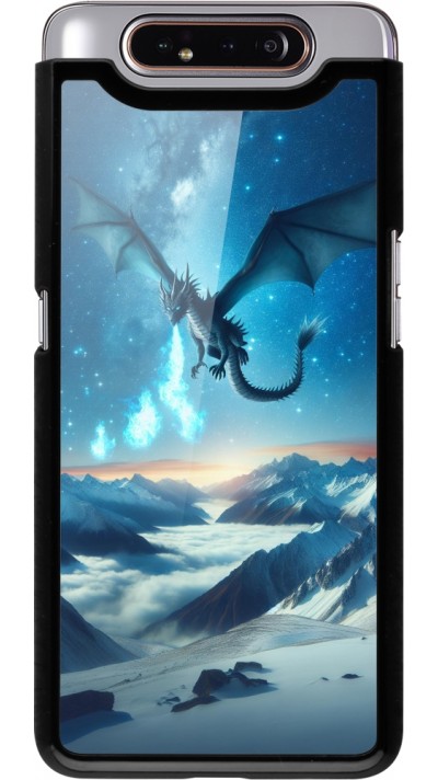 Samsung Galaxy A80 Case Hülle - Drache nächtliche Berg