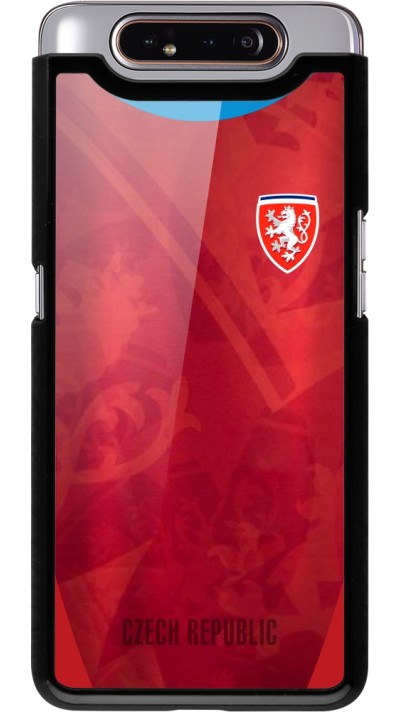 Coque Samsung Galaxy A80 - Maillot de football République Tchèque personnalisable
