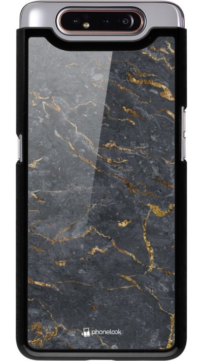 Hülle Samsung Galaxy A80 - Grey Gold Marble