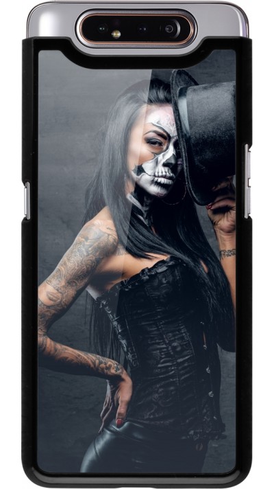 Samsung Galaxy A80 Case Hülle - Halloween 22 Tattooed Girl