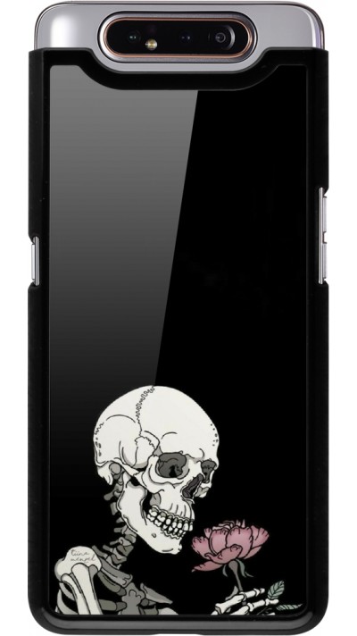 Samsung Galaxy A80 Case Hülle - Halloween 2023 rose and skeleton