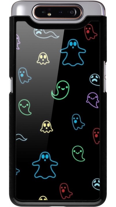 Samsung Galaxy A80 Case Hülle - Halloween 2024 colorful ghosts