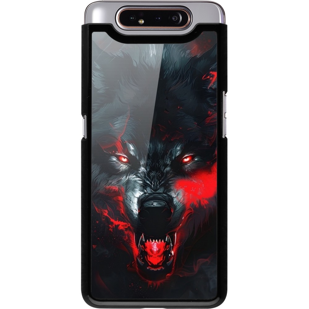 Samsung Galaxy A80 Case Hülle - Halloween 2024 mad werewolf