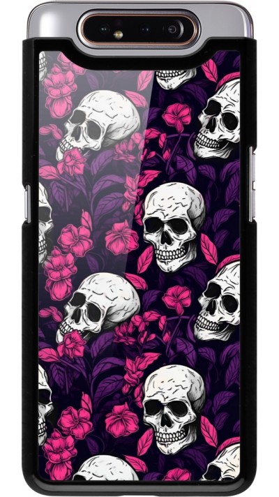 Samsung Galaxy A80 Case Hülle - Halloween 2024 romantic skulls