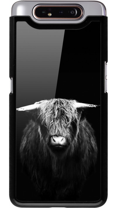 Samsung Galaxy A80 Case Hülle - Highland calf black