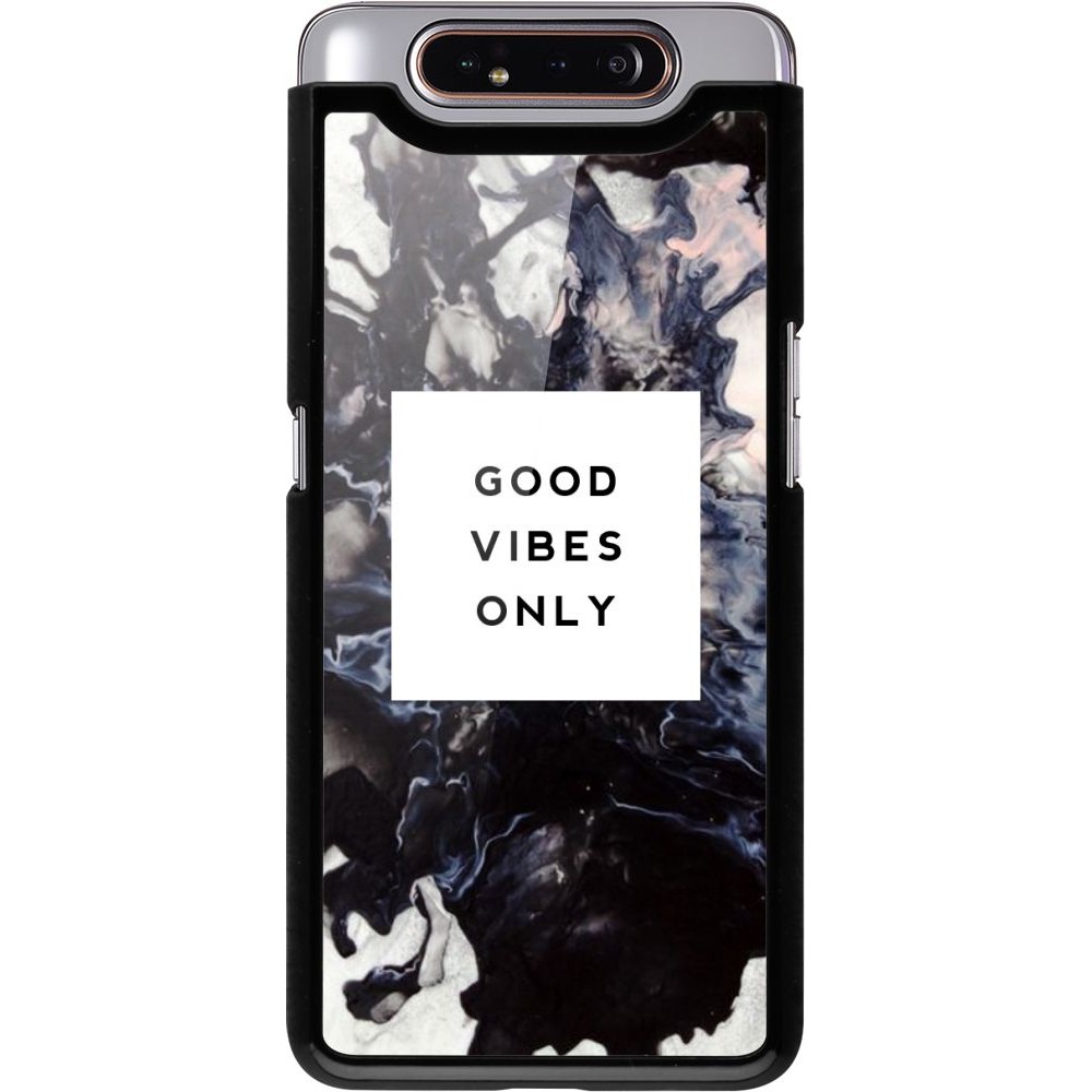 Hülle Samsung Galaxy A80 - Marble Good Vibes Only