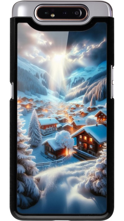 Samsung Galaxy A80 Case Hülle - Berg Schnee Licht