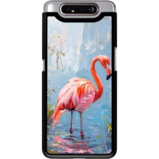 Samsung Galaxy A80 Case Hülle - Paint Flamingo