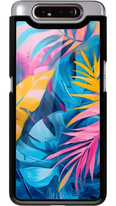 Samsung Galaxy A80 Case Hülle - Palms Blue