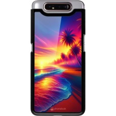 Samsung Galaxy A80 Case Hülle - Strand Sonnenuntergang auffällig