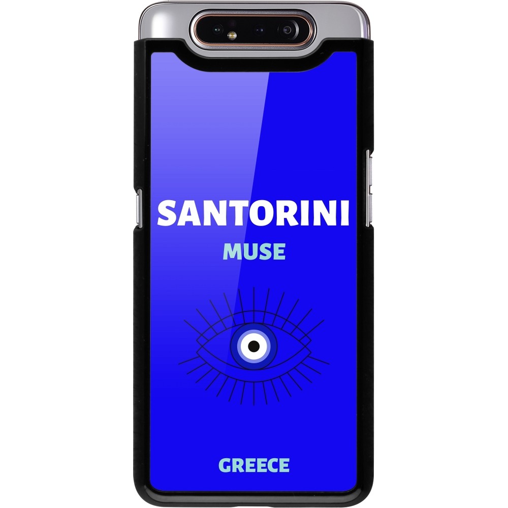 Samsung Galaxy A80 Case Hülle - Pop Summer Destination Santorini