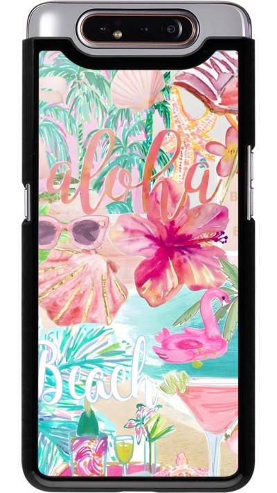 Samsung Galaxy A80 Case Hülle - Preppy Collage Aloha