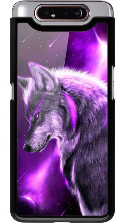 Hülle Samsung Galaxy A80 - Purple Sky Wolf