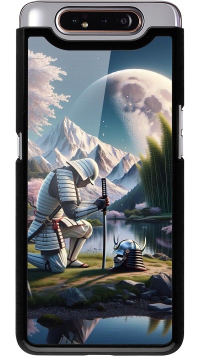 Samsung Galaxy A80 Case Hülle - Samurai Katana Mond