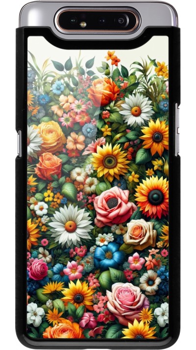 Samsung Galaxy A80 Case Hülle - Sommer Blumenmuster