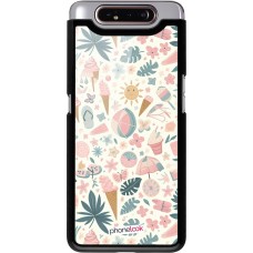 Samsung Galaxy A80 Case Hülle - Sommer Pink Muster