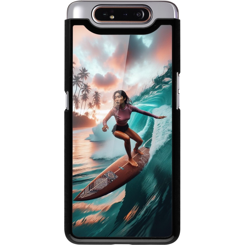 Samsung Galaxy A80 Case Hülle - Surferin aus Bali