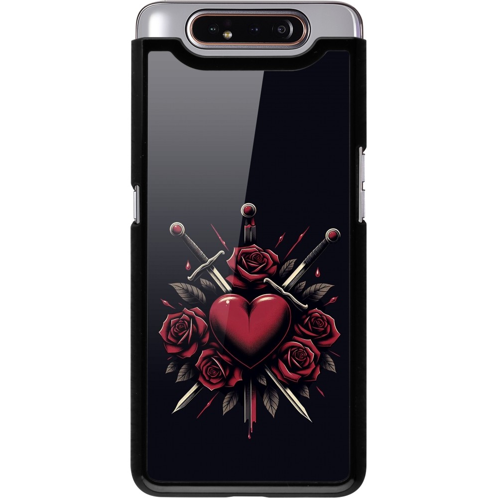 Samsung Galaxy A80 Case Hülle - Valentine 2024 gothic love