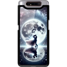 Samsung Galaxy A80 Case Hülle - Valentin 2024 Liebe unter dem Mond