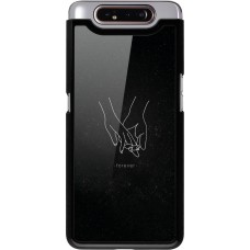 Samsung Galaxy A80 Case Hülle - Valentine 2023 hands forever