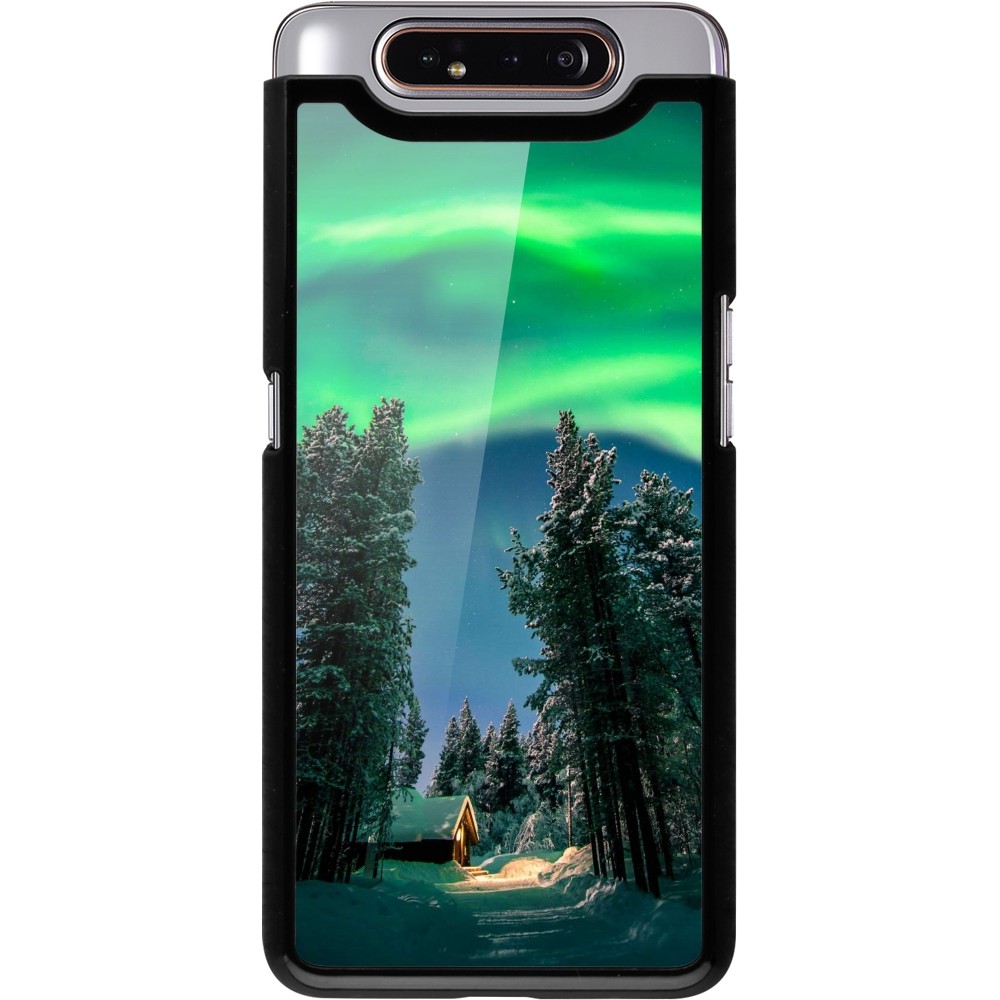 Samsung Galaxy A80 Case Hülle - Winter 22 Northern Lights