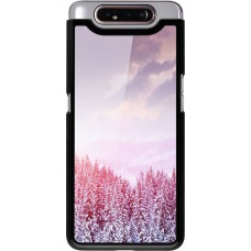 Samsung Galaxy A80 Case Hülle - Winter 22 Pink Forest