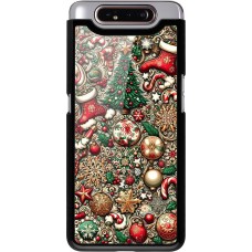 Samsung Galaxy A80 Case Hülle - Weihnachten 2023 Mikromuster