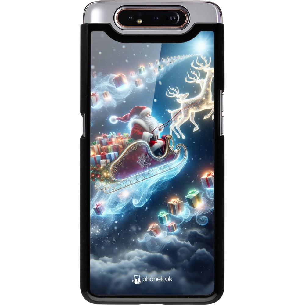 Samsung Galaxy A80 Case Hülle - Weihnachten 2023 Verzauberter Weihnachtsmann