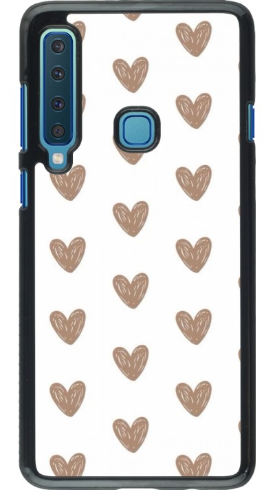 Samsung Galaxy A9 Case Hülle - Autumn 2024 brown hearts